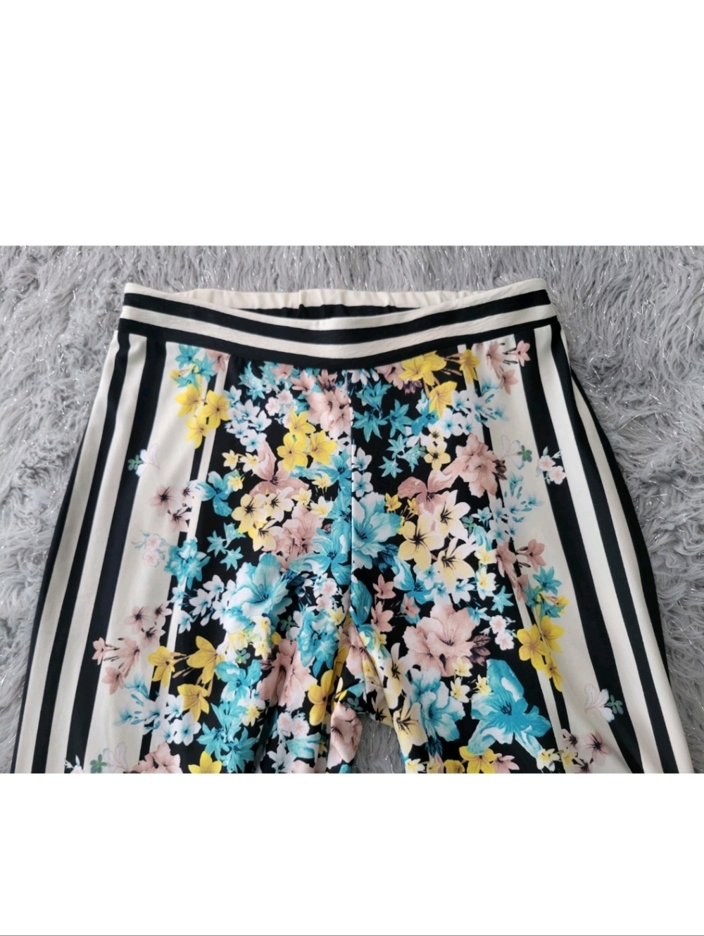 Palazzo Pants Fairycore Cottagecore Festival Wide Leg Floral Boho Y2k Hippie M - Picture 5 of 11